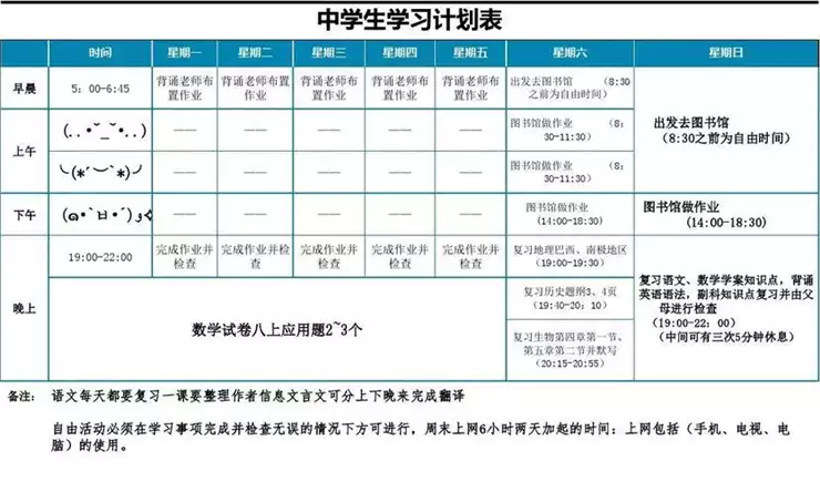 女生运动减肥计划表(1)